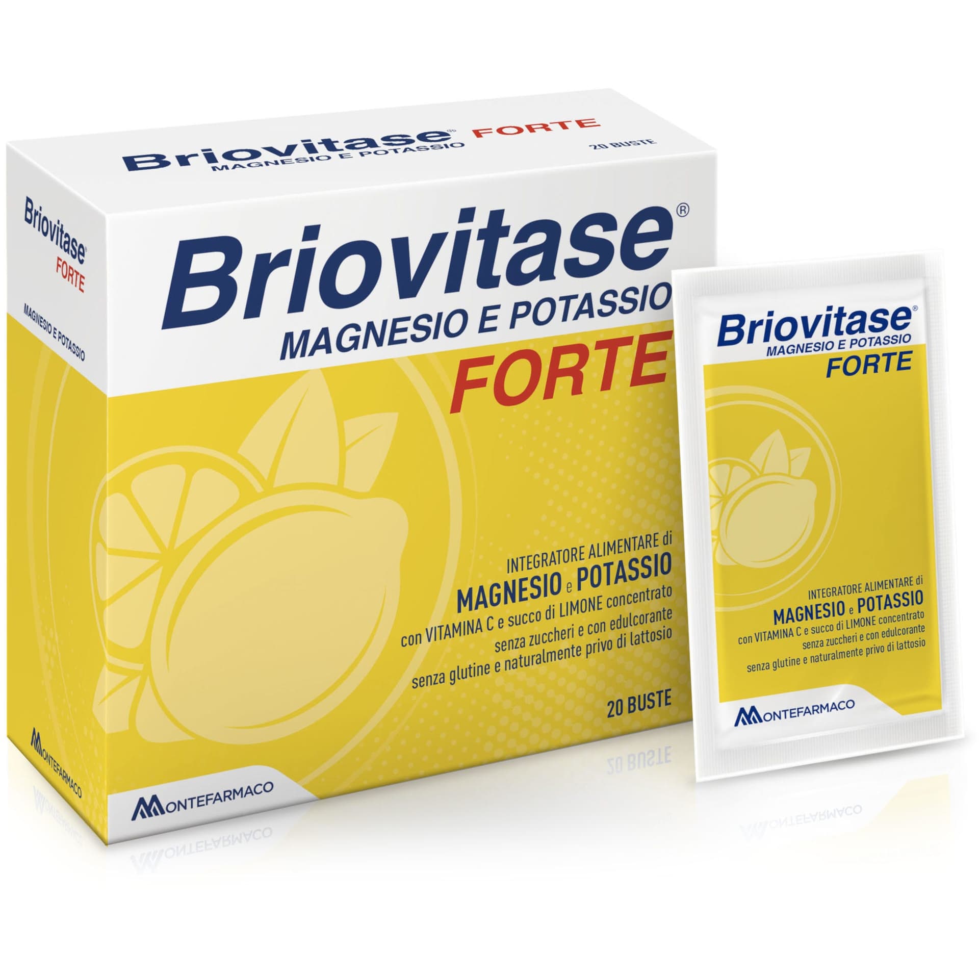 Magnesio + Potasio + Vitamina C – 20 sobres complemento alimenticio | Briovitase Forte