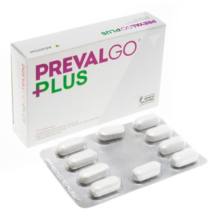 Prevalgo Plus – Glucosamina 500 mg + Boswellia – 20 comprimidos