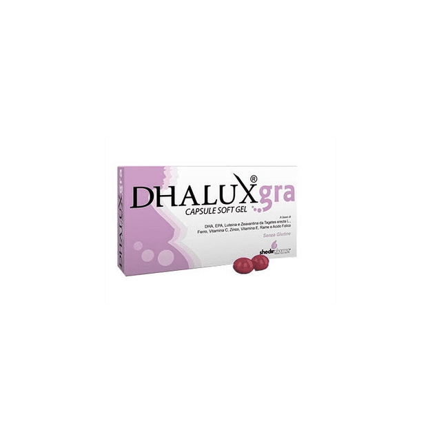 DHALUX GRA – Omega-3 EPA y DHA + Luteína – 30 cápsulas blandas