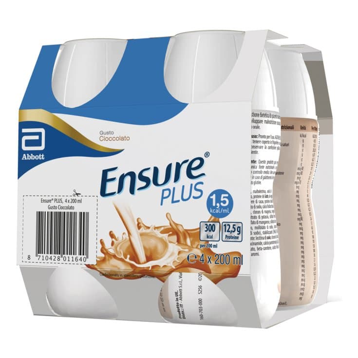Ensure Plus Chocolate – 4 x 200 ml de bebida nutricional