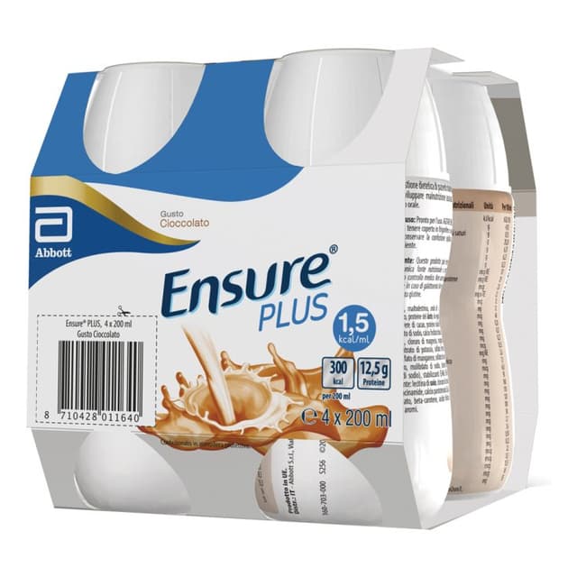 Ensure Plus Chocolate – 4 x 200 ml de bebida nutricional