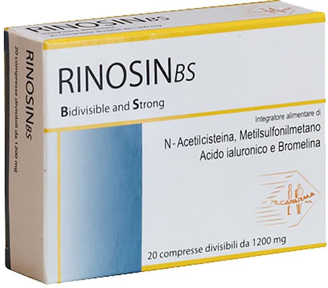 Rinosinbs Bromelina + MSM – 20 comprimidos