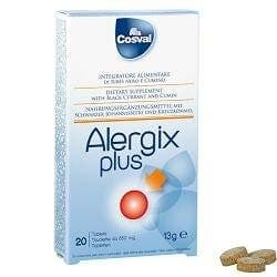 Alergix Plus Grosella Negra 100 mg + Vitamina C – 20 comprimidos de 650 mg