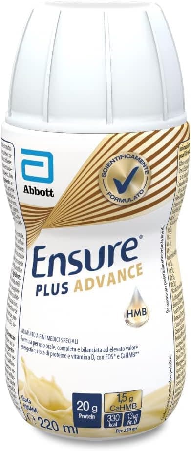 Ensure Plus Advance Plátano – 4 x 220 ml Alimento líquido para beber