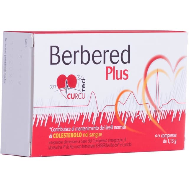 Berbered Plus – Arroz rojo 59,18 mg + Berberina – 60 comprimidos