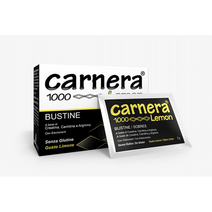 Creatina + L-Carnitina – 18 sobres | Carnera 1000 Lemon