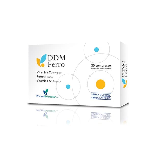 DDM Hierro – 30 comprimidos, línea de estilo homeopático