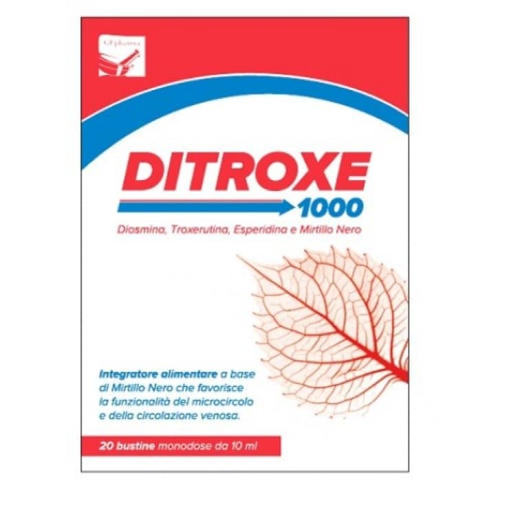 Diosmina + Troxerutina – 20 sobres monodosis | Ditroxe 1000