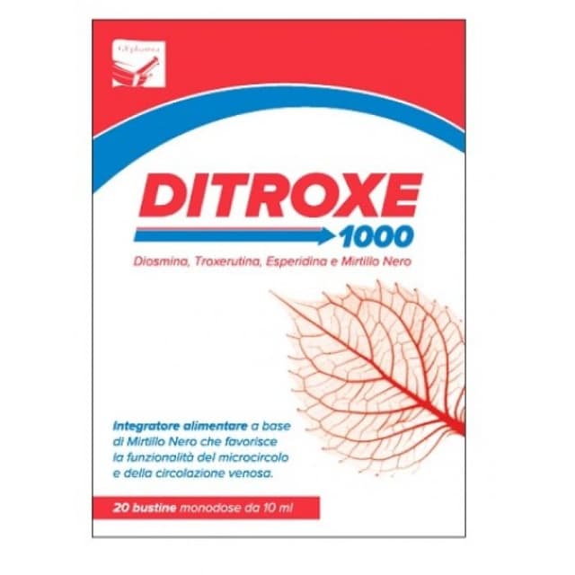 Diosmina + Troxerutina – 20 sobres monodosis | Ditroxe 1000
