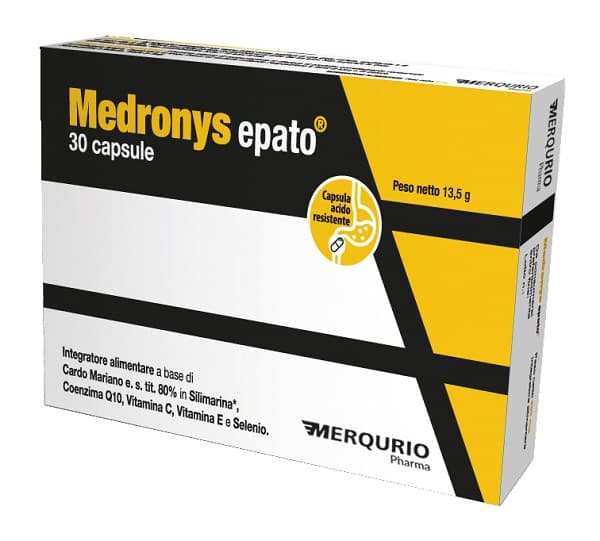 Cardo mariano 350 mg + Vitamina C – 30 cápsulas | Medronys Epato