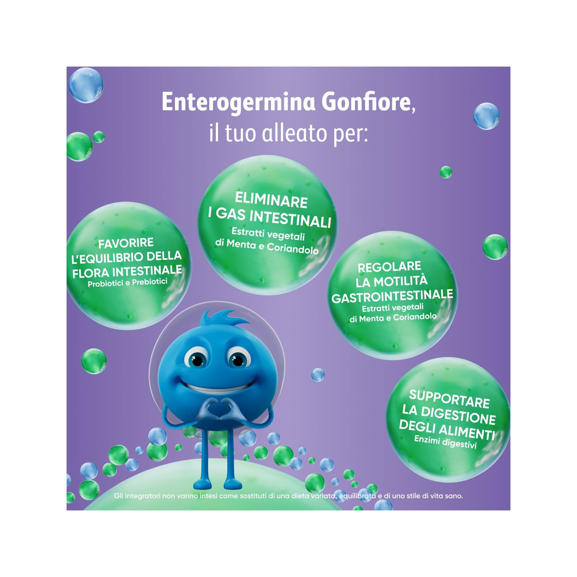 Probióticos con bacterias del ácido láctico – 20 sobres | Enterogermina Gonfiore