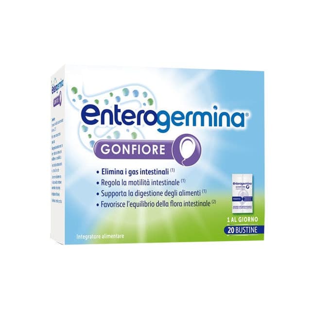 Probióticos con bacterias del ácido láctico – 20 sobres | Enterogermina Gonfiore
