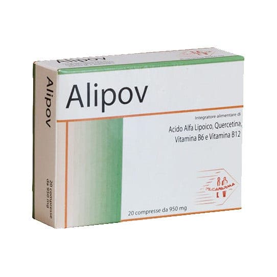 Ácido Alfa-Lipoico 600 mg + Quercetina – 20 comprimidos | Alipov Complemento Alimenticio