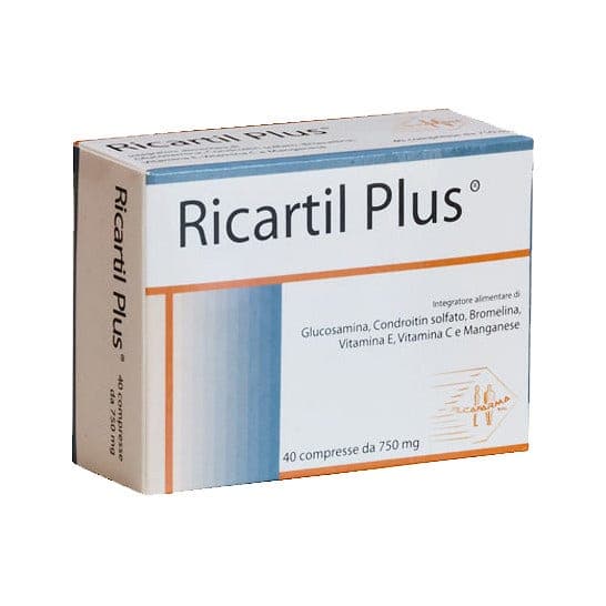 Glucosamina + Condroitina – 40 comprimidos | Ricartil Plus 900 mg