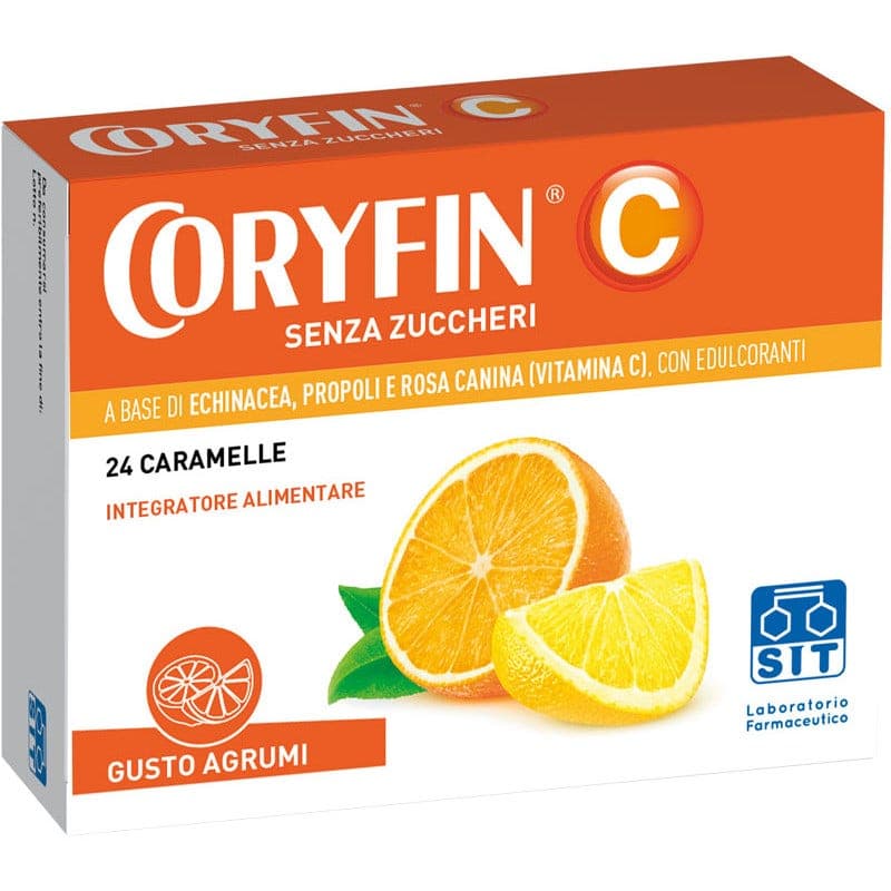 Equinácea + Própolis – Cítricos, sin azúcar | Coryfin C Caramelos