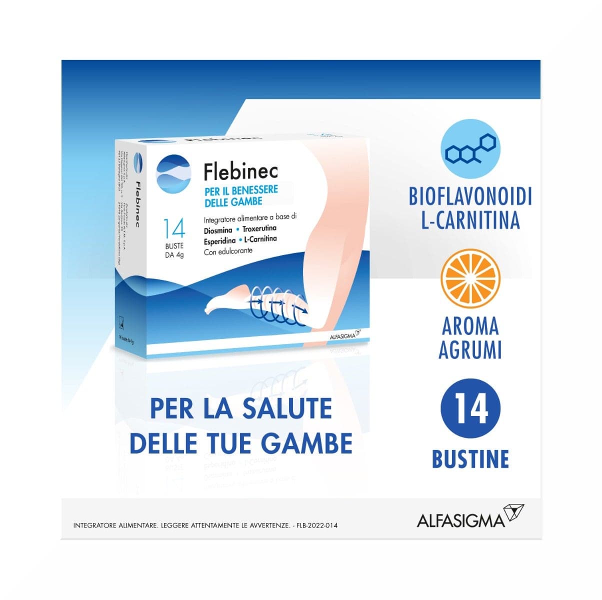 Flebinec – Diosmina + Troxerutina + Hesperidina – 14 sobres de 4 g