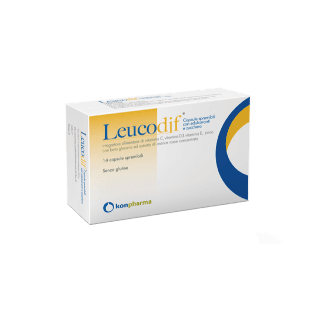 Vitamina C + Zinc – 14 cápsulas | Leucodif Complemento Alimenticio