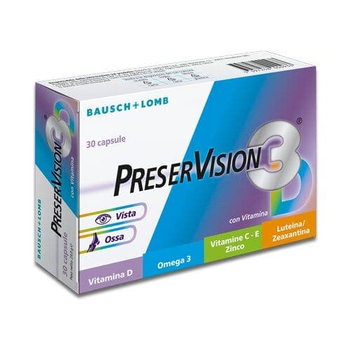 PreserVision 3 Complemento Alimenticio – Omega-3 DHA + Vitamina C – 30 comprimidos