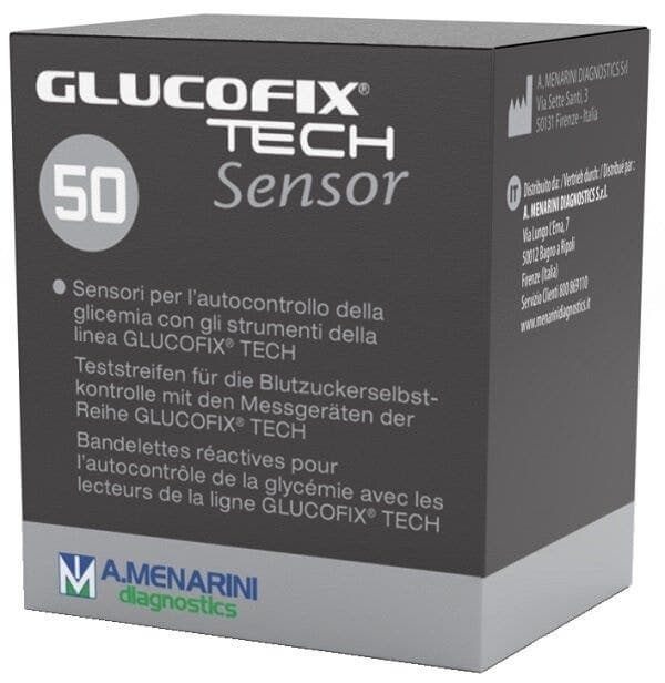 Glucofix Tech Sensor – 50 tiras reactivas