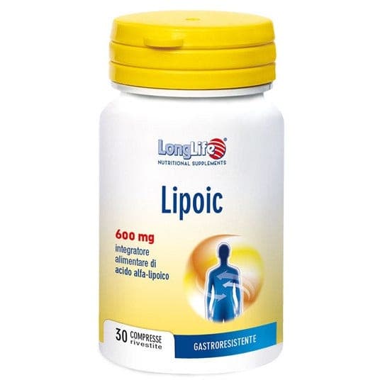 LongLife Lipoic 600 mg – 30 cápsulas con ácido alfa-lipoico