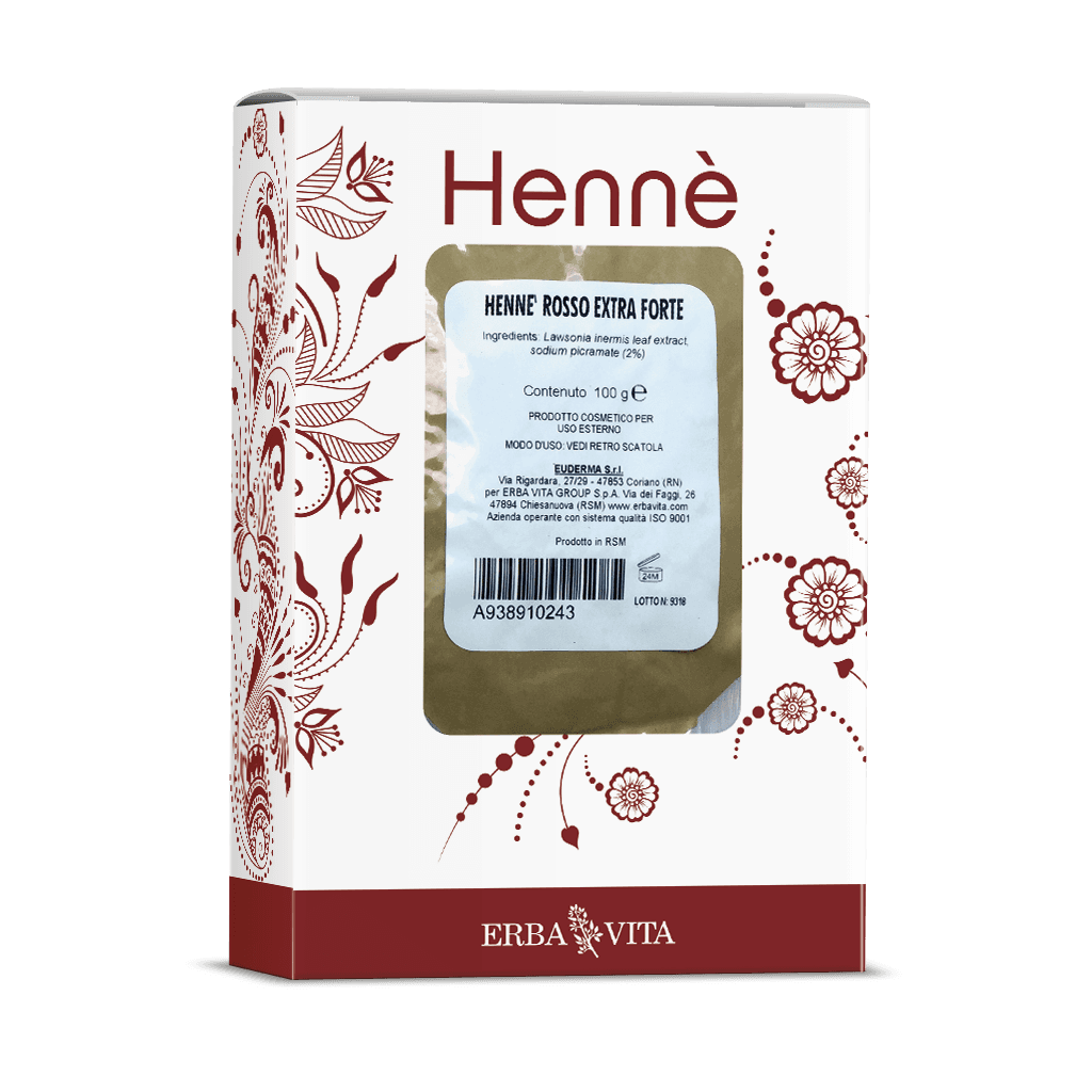 Hennè Color Rojo Natural Extra Fuerte – tinte vegetal para el cabello