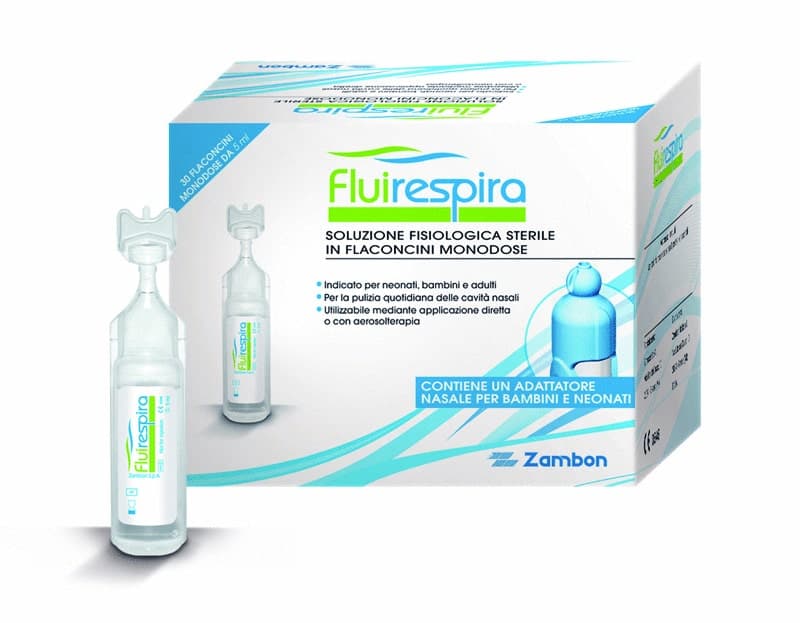 Fluirespira Solución Salina – 30 ampollas