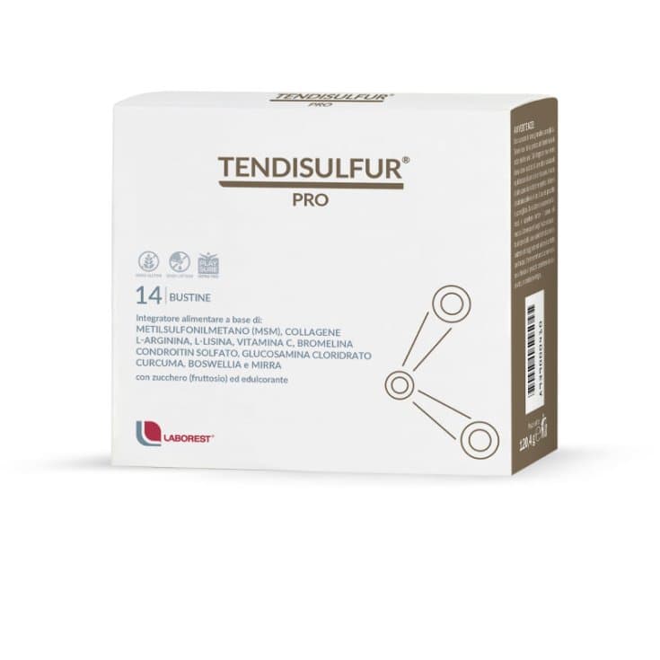 Tendisulfur Pro – 14 sobres con MSM, colágeno y vitamina C