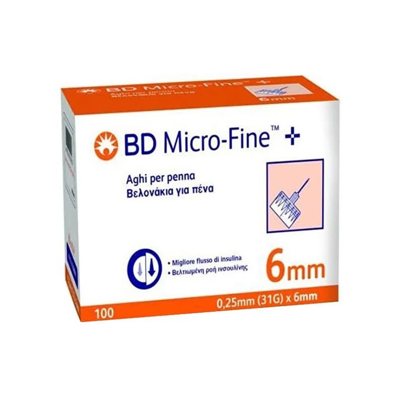BD Agujas para Pen 31G x 6 mm para Plumas de Insulina – 100 unidades