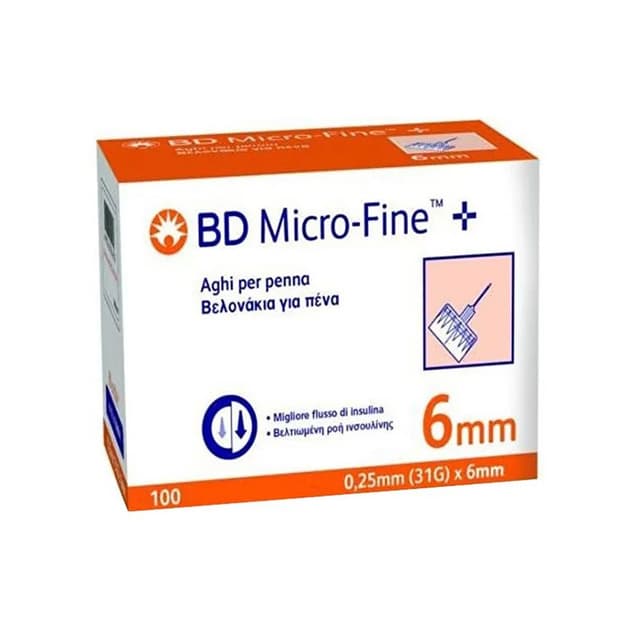 BD Agujas para Pen 31G x 6 mm para Plumas de Insulina – 100 unidades