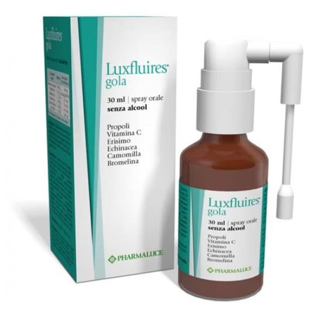 Própolis + Vitamina C – 30 ml | Luxfluires Spray para Garganta