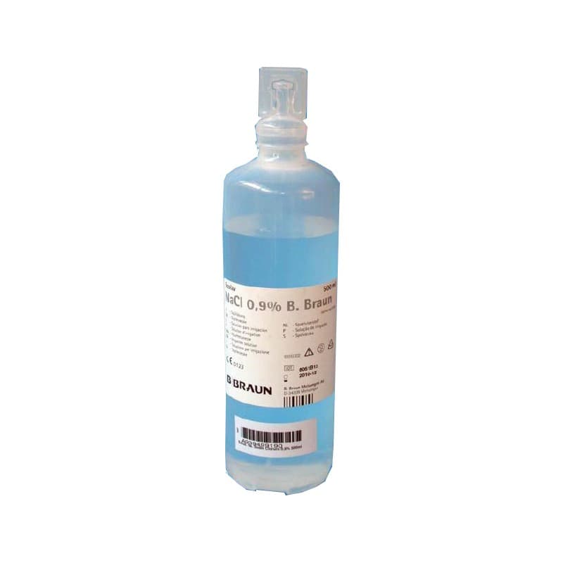 Cloruro de sodio 0,9% – 500 ml frasco de plástico