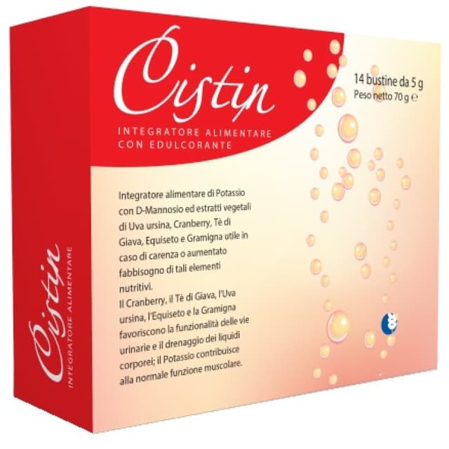 Potasio 540 mg + Arándano rojo – 14 sobres de 5 g | Cistin Polvo