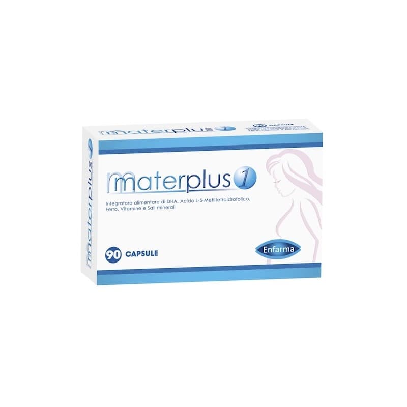 DHA + Folato + Hierro – 90 cápsulas | Materplus 1