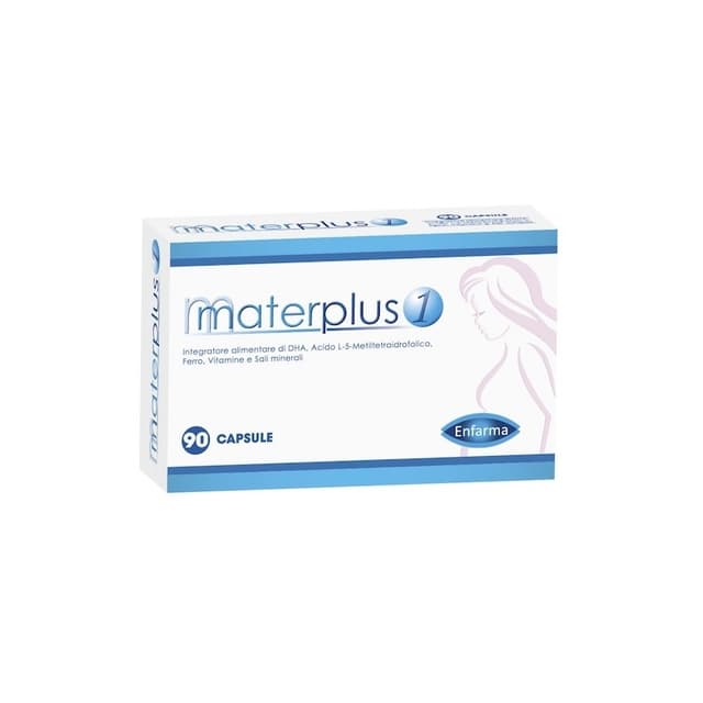 DHA + Folato + Hierro – 90 cápsulas | Materplus 1