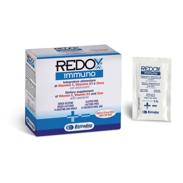 Redox Immuno Vitamina C 1 g + Vitamina D3 – 14 sobres