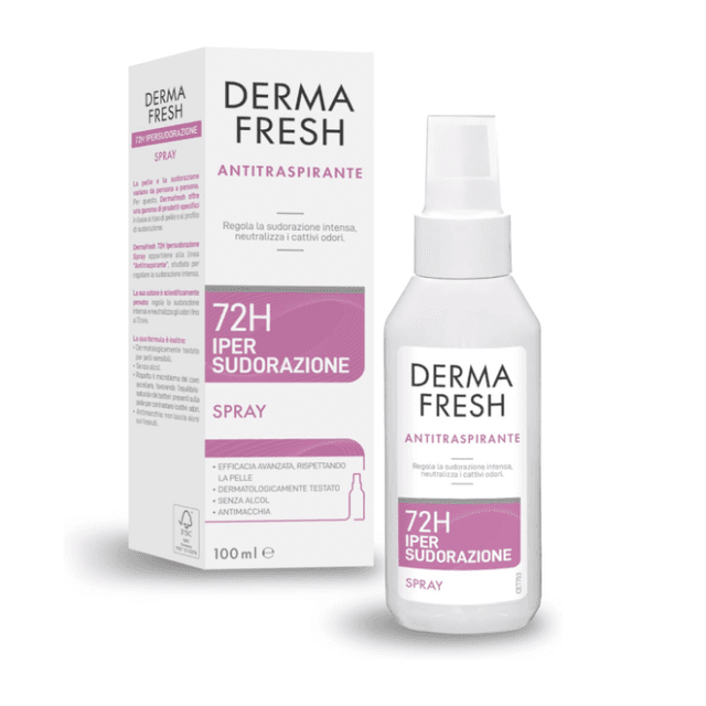 Dermafresh 72h Sudoración Intensa Spray – Antitranspirante de larga duración