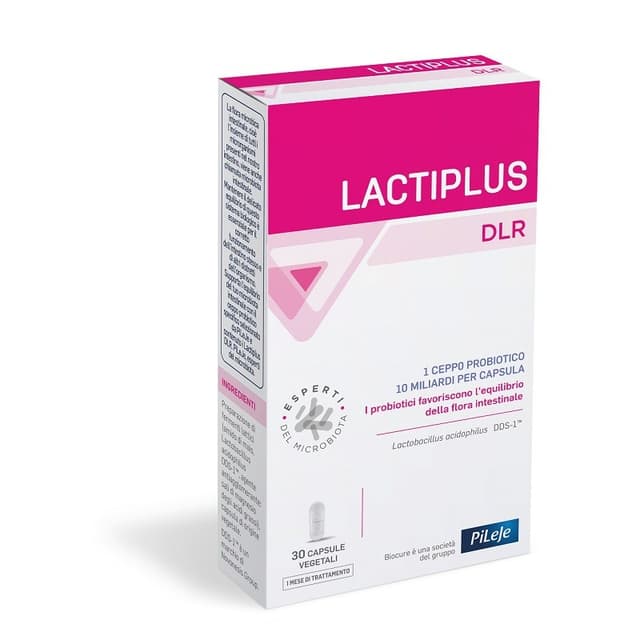 Probióticos con bacterias del ácido láctico – 30 cápsulas vegetales | Lactiplus DLR