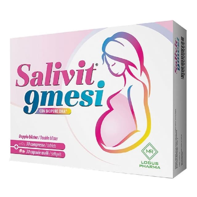 Multivitamínicos + Hierro – 30 comprimidos + 30 cápsulas | Salivit 9 Mesi
