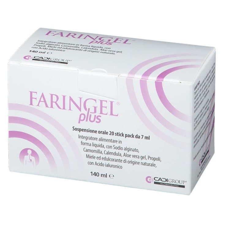 Potasio + Ácido Hialurónico – 20 sobres stick de 7 ml | Faringel Plus