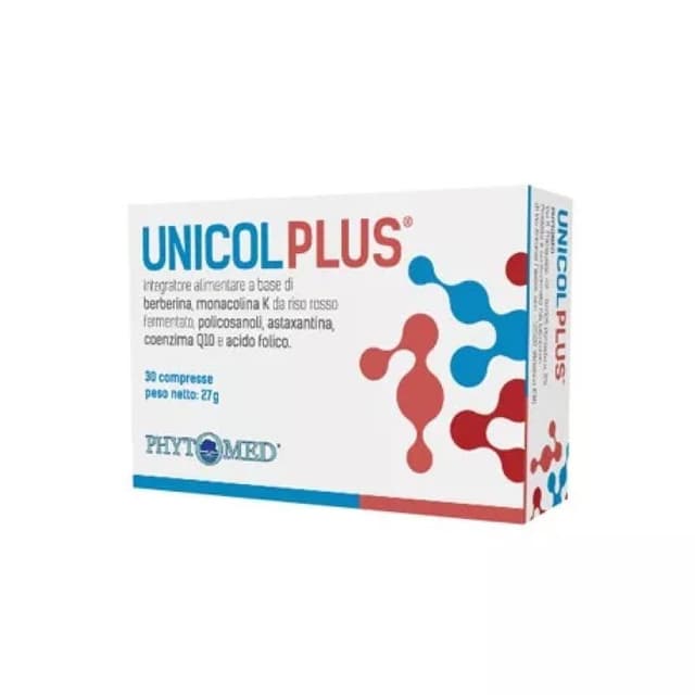 Unicol Berberina 505 mg + Arroz Rojo – 30 comprimidos