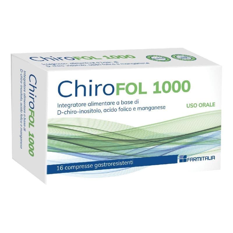 Chirofol 1000 – D-Chiro-Inositol + Ácido Fólico, 16 comprimidos