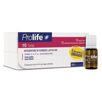 Prolife 10 Miliardi – 12 viales bebibles de 8 ml con bacterias lácticas