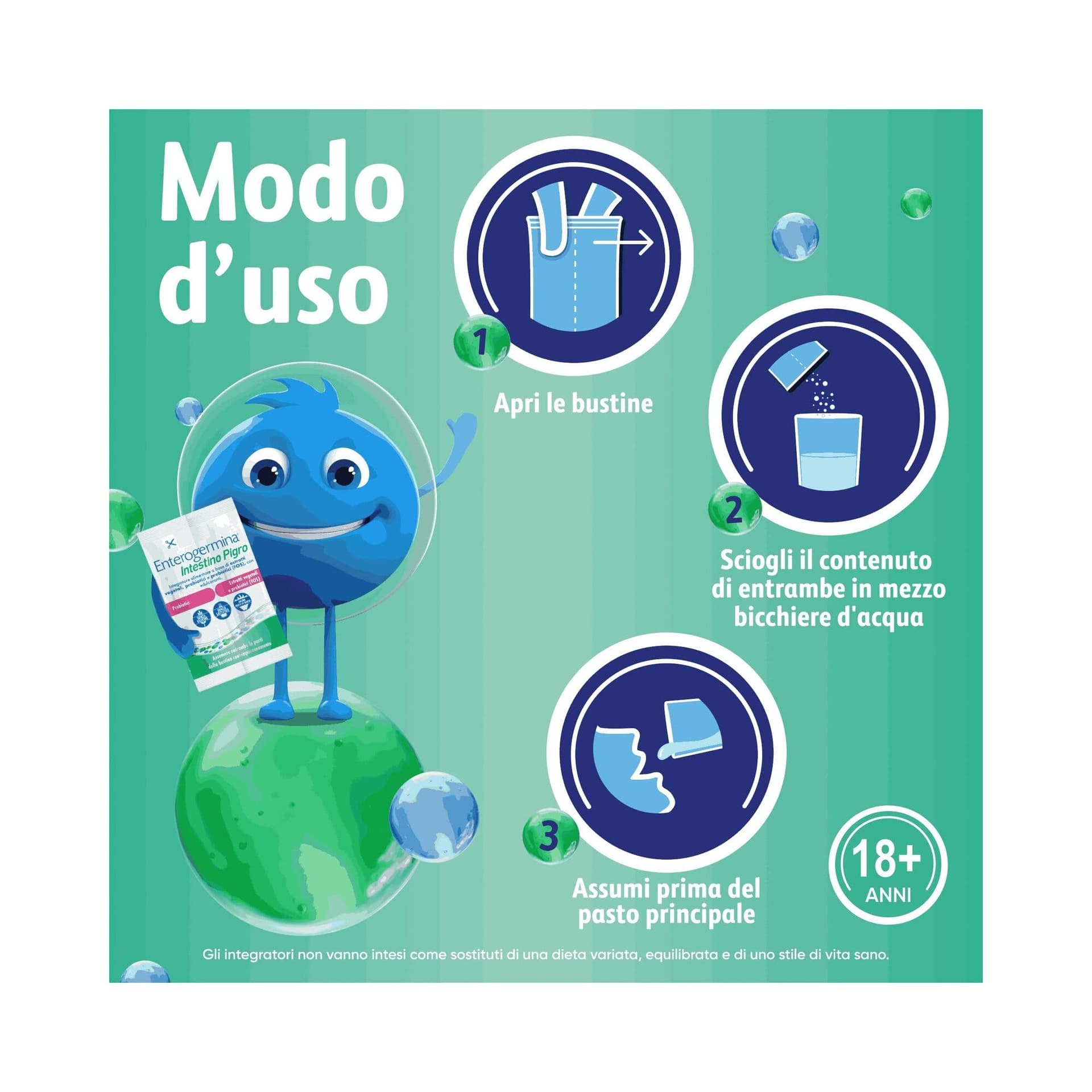 Probióticos – 20 sobres | Enterogermina Intestinale Pigro (10+10)
