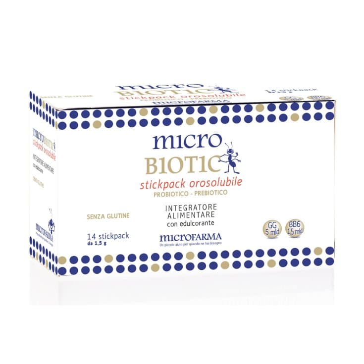 Probióticos con bacterias del ácido láctico – 14 sobres | Microbiotic Stick Pack