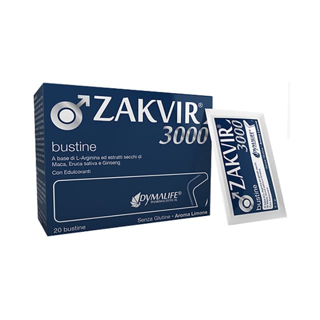 L-Arginina + Ginseng – 20 sobres | Zakvir 3000
