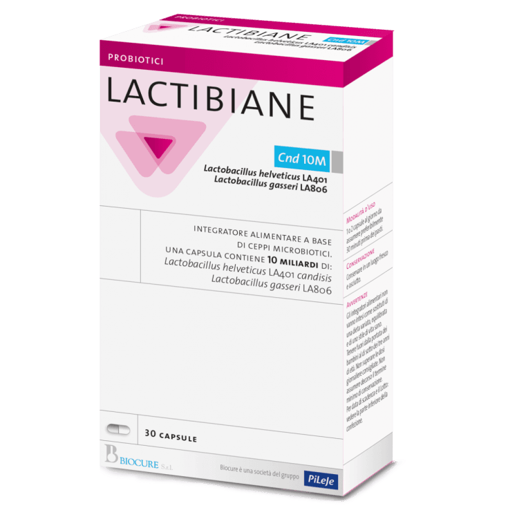 Probióticos con bacterias lácticas – 30 cápsulas | Lactibiane CND 10M