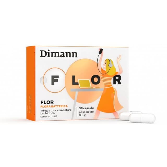 Dimann Flor Probióticos con Bacterias del Ácido Láctico – 30 cápsulas