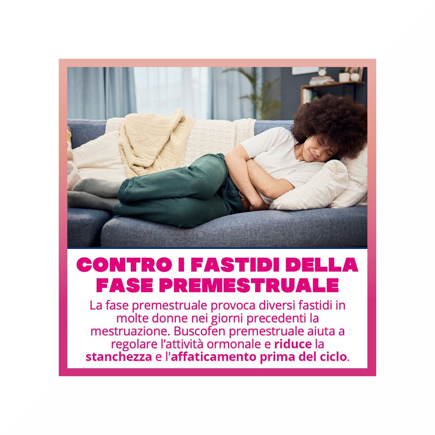 Magnesio 300 mg + Vitamina B6 – 15 comprimidos efervescentes | Buscofen Premestruale