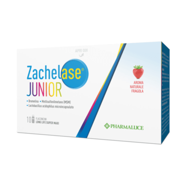 Bromelina 250 mg + probióticos – 10 frascos de 10 ml | ZACHELASE Junior