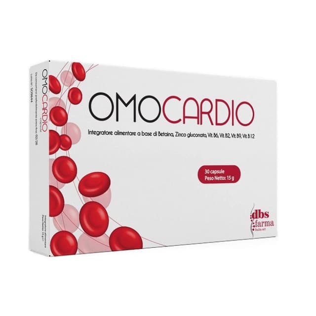 Omocardio – Zinc 10 mg + Complejo de vitamina B – 30 cápsulas